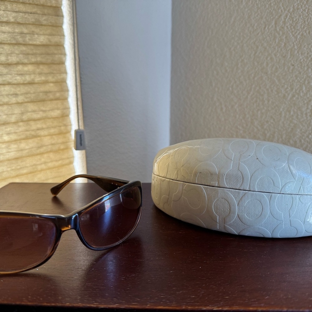 Coach Brown Sunglasses with White Case